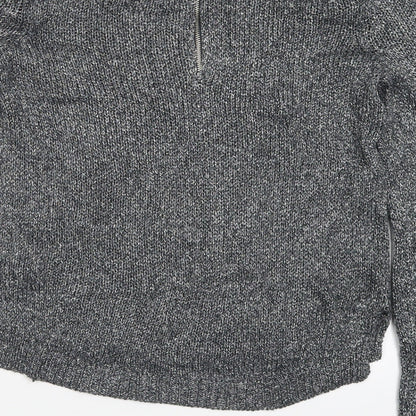 Womens UK Size 6 H&M Silver Pullover Jumper