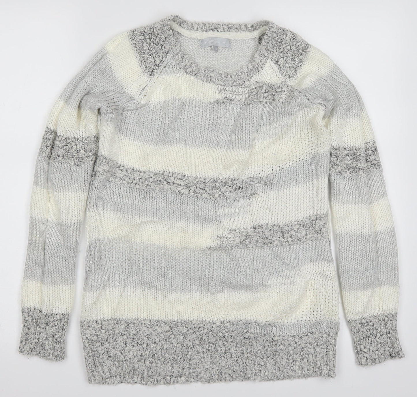 Womens UK Size 10 Red Herring Grey Pullover Jumper