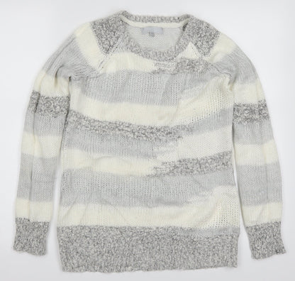 Womens UK Size 10 Red Herring Grey Pullover Jumper