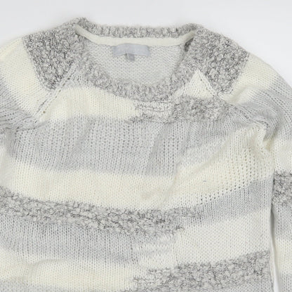 Womens UK Size 10 Red Herring Grey Pullover Jumper