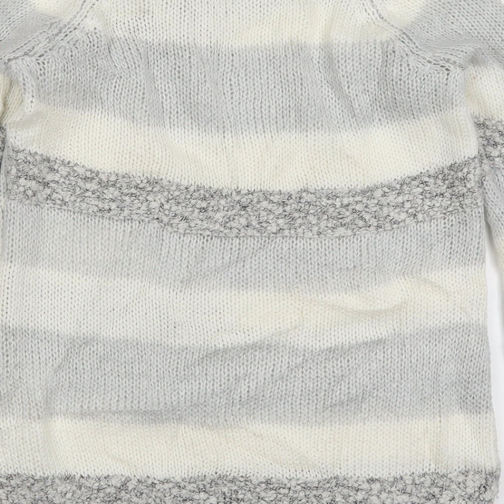 Womens UK Size 10 Red Herring Grey Pullover Jumper