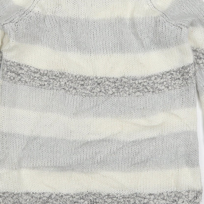 Womens UK Size 10 Red Herring Grey Pullover Jumper