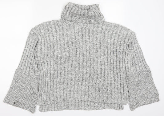 Womens UK Size 8 Topshop Grey Pullover Jumper