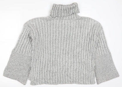 Womens UK Size 8 Topshop Grey Pullover Jumper