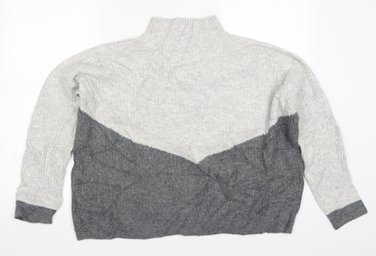 Womens UK Size M Marks and Spencer Grey Pullover Jumper