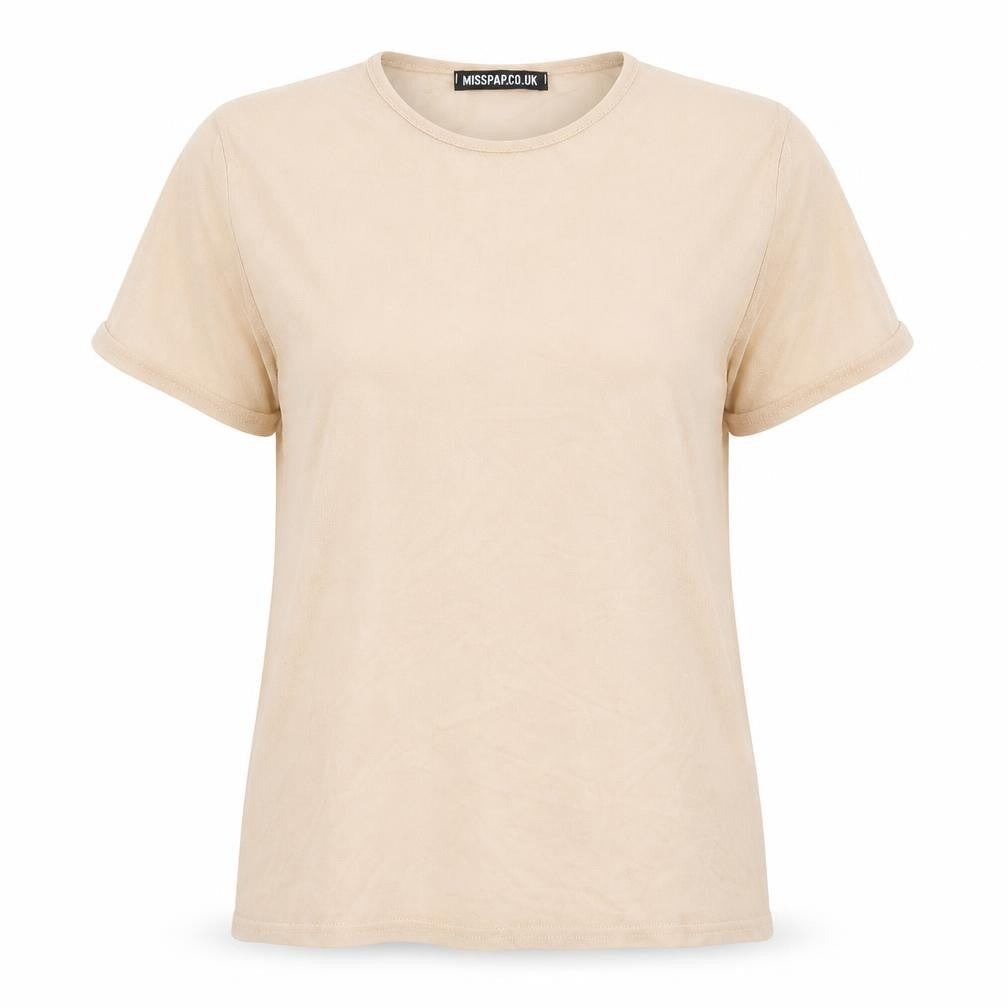 Womens UK Size 10 Misspap Pink Basic T-Shirt