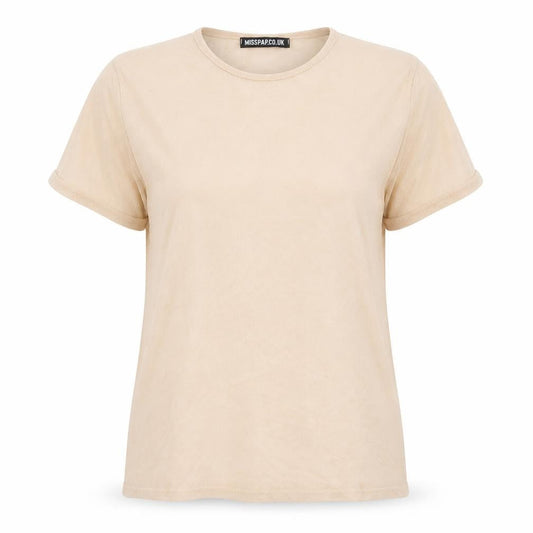 Womens UK Size 10 Misspap Pink Basic T-Shirt