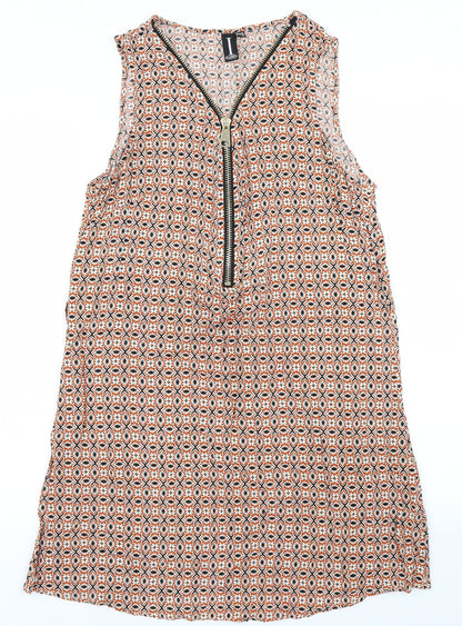 Izabel  Womens Orange Batik  A-Line  Size 14