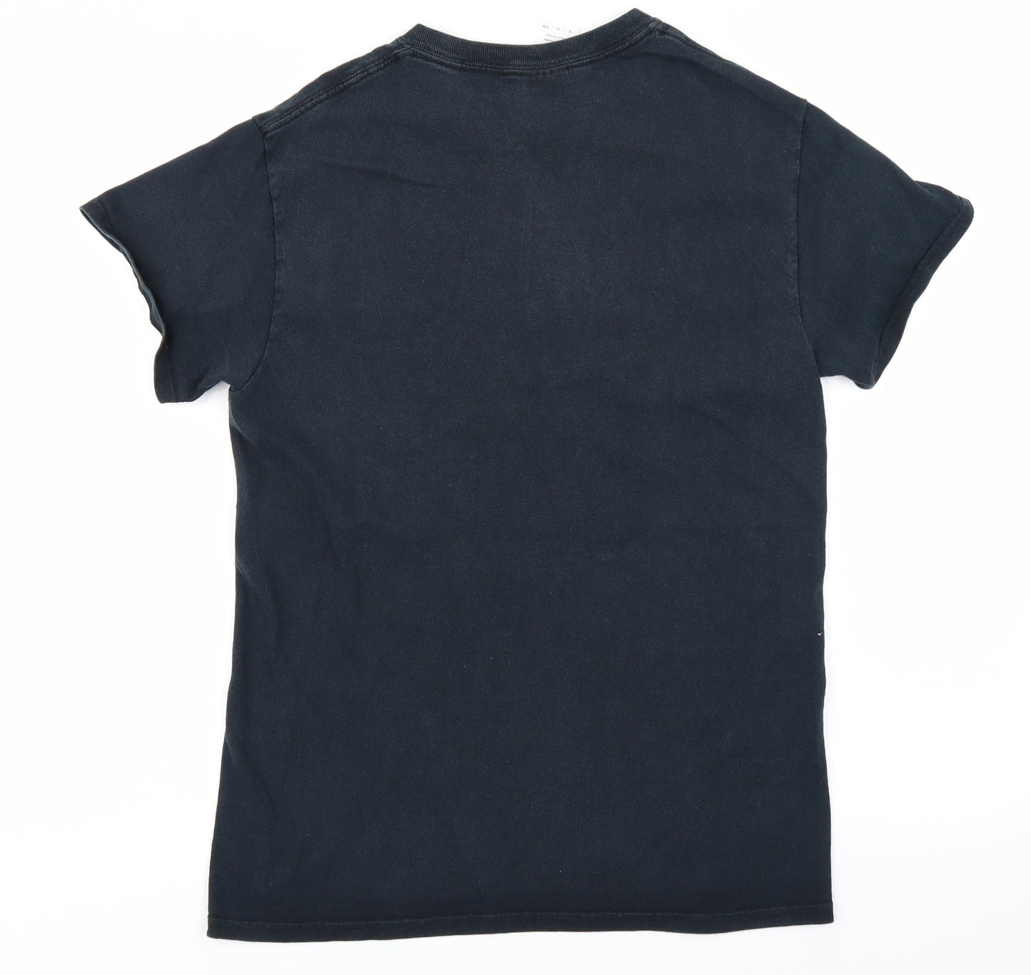 Mens UK Size S Gildan Black  T-Shirt
