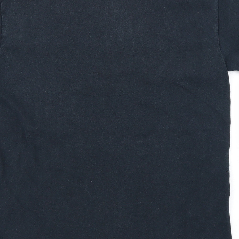 Mens UK Size S Gildan Black  T-Shirt