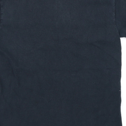 Mens UK Size S Gildan Black  T-Shirt