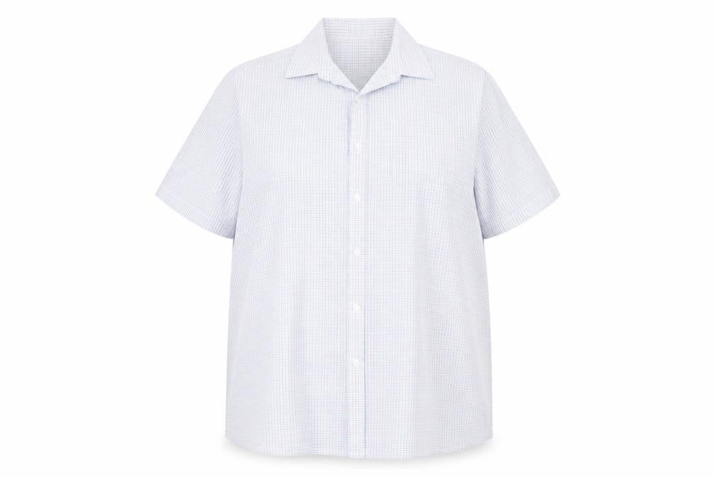 George Womens Blue Check  Basic Button-Up Size 18