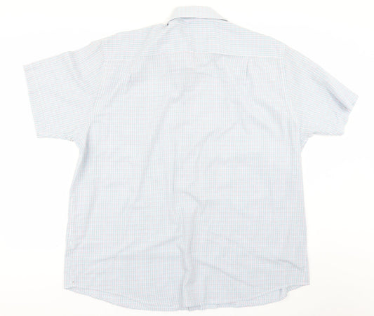 George Womens Blue Check  Basic Button-Up Size 18