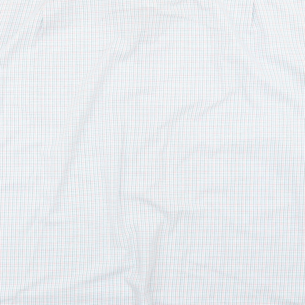 George Womens Blue Check  Basic Button-Up Size 18