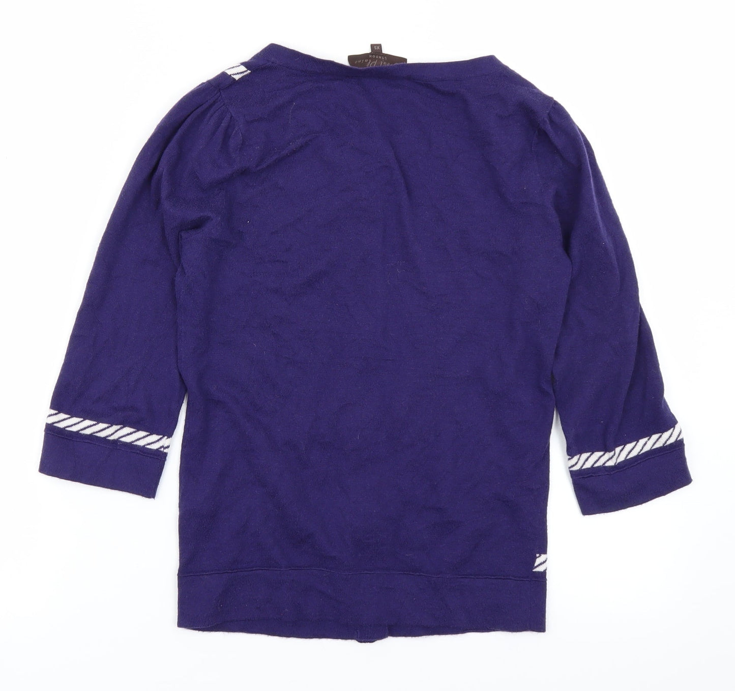 Womens UK Size XS Great Plains Purple Cardigan Jumper