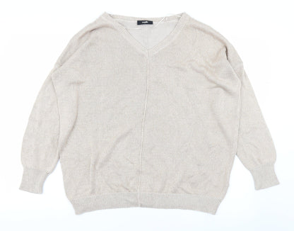 Womens UK Size L Wallis Gold Pullover Jumper