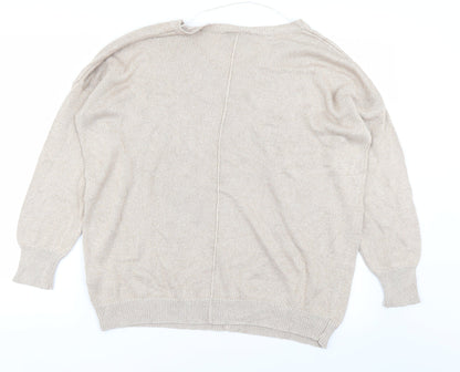 Womens UK Size L Wallis Gold Pullover Jumper