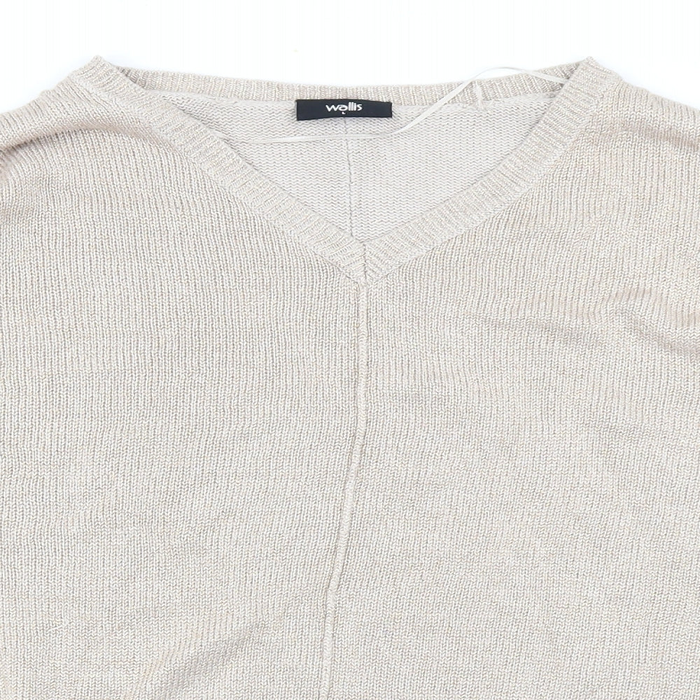 Womens UK Size L Wallis Gold Pullover Jumper