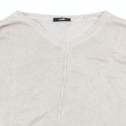 Womens UK Size L Wallis Gold Pullover Jumper