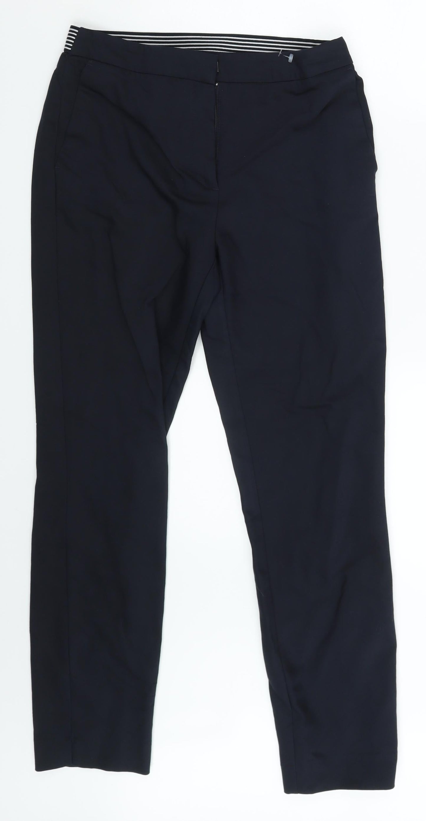 Womens UK Size One Size Preworn Slim Fit  Blue Trousers