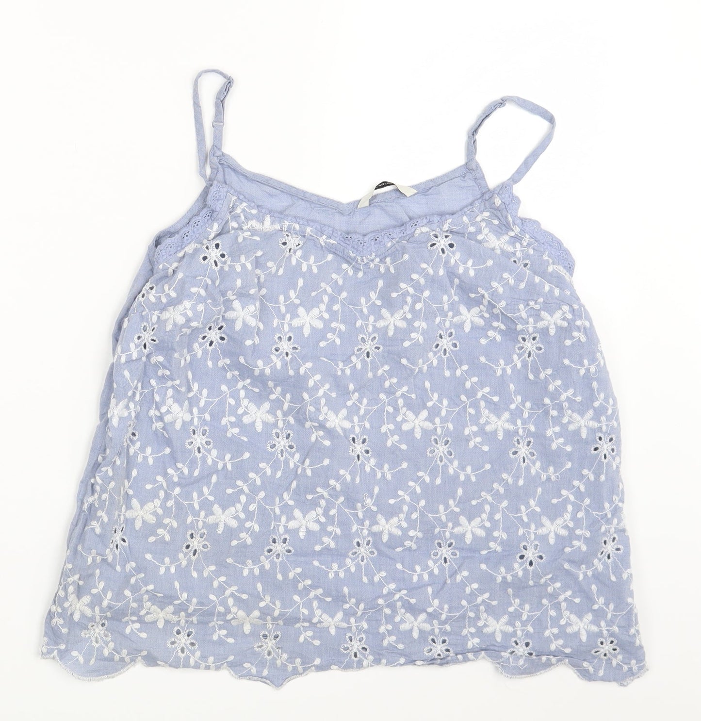 George Womens Blue Floral  Camisole Blouse Size 10