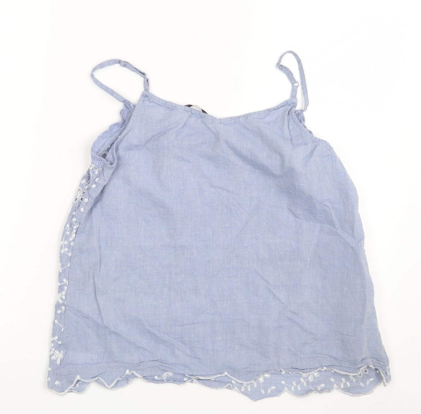 George Womens Blue Floral  Camisole Blouse Size 10