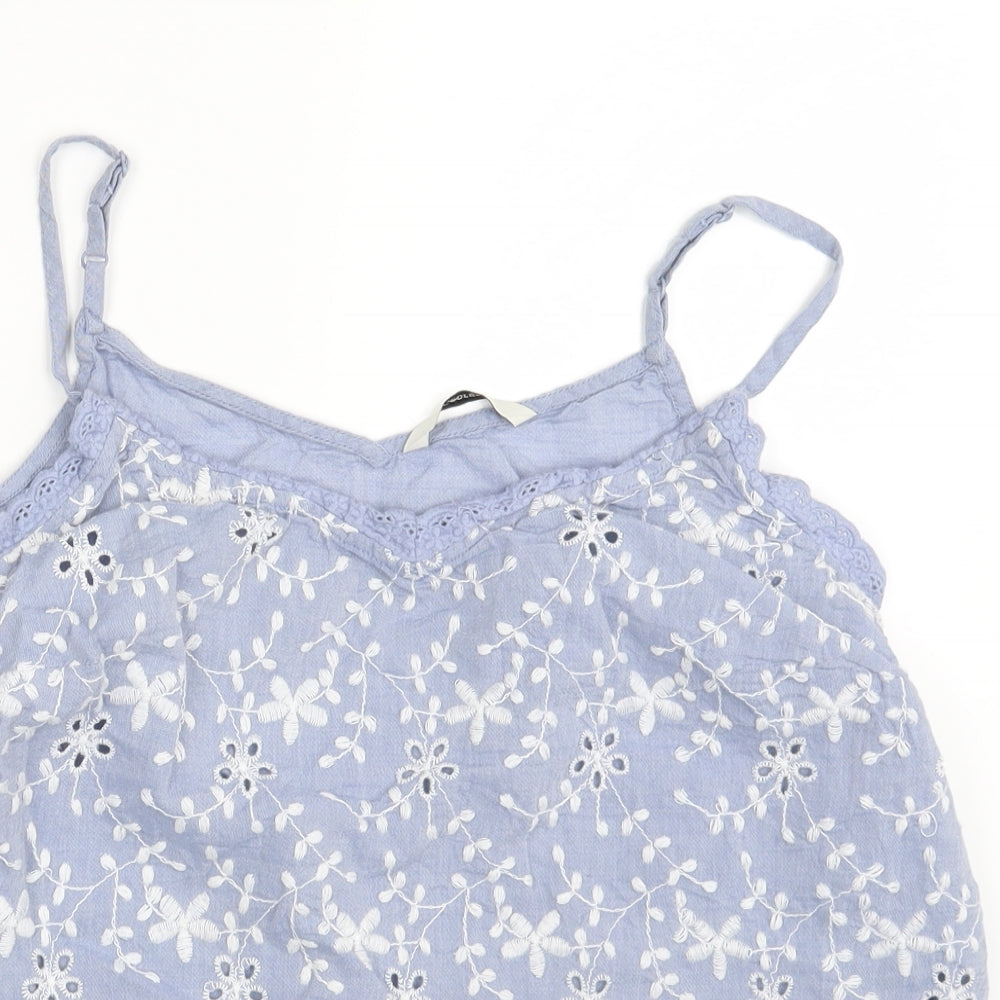 George Womens Blue Floral  Camisole Blouse Size 10