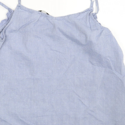 George Womens Blue Floral  Camisole Blouse Size 10