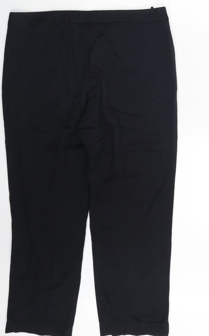 Womens UK Size 16 M&S Regular Fit  Blue Trousers