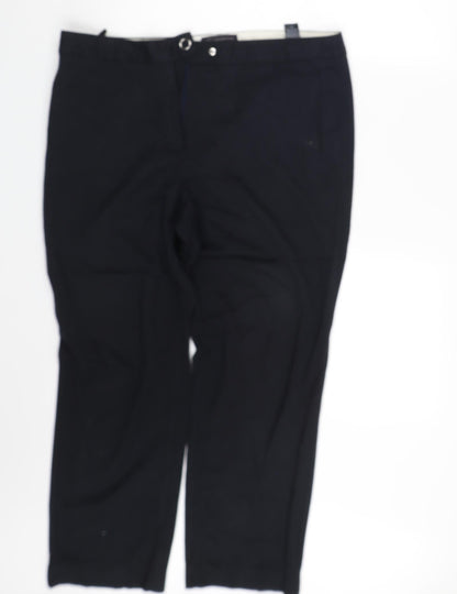 Womens UK Size 16 M&S Regular Fit  Blue Trousers
