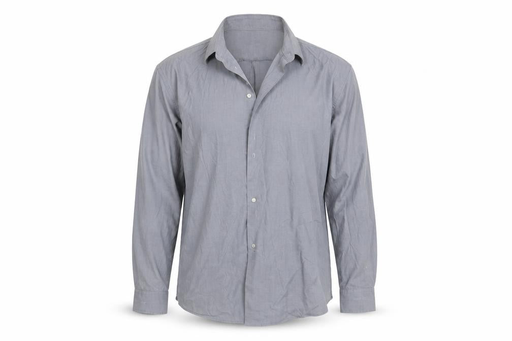 Mens UK Size L NEXT Grey  Button-Up Long Sleeve Casual Shirt
