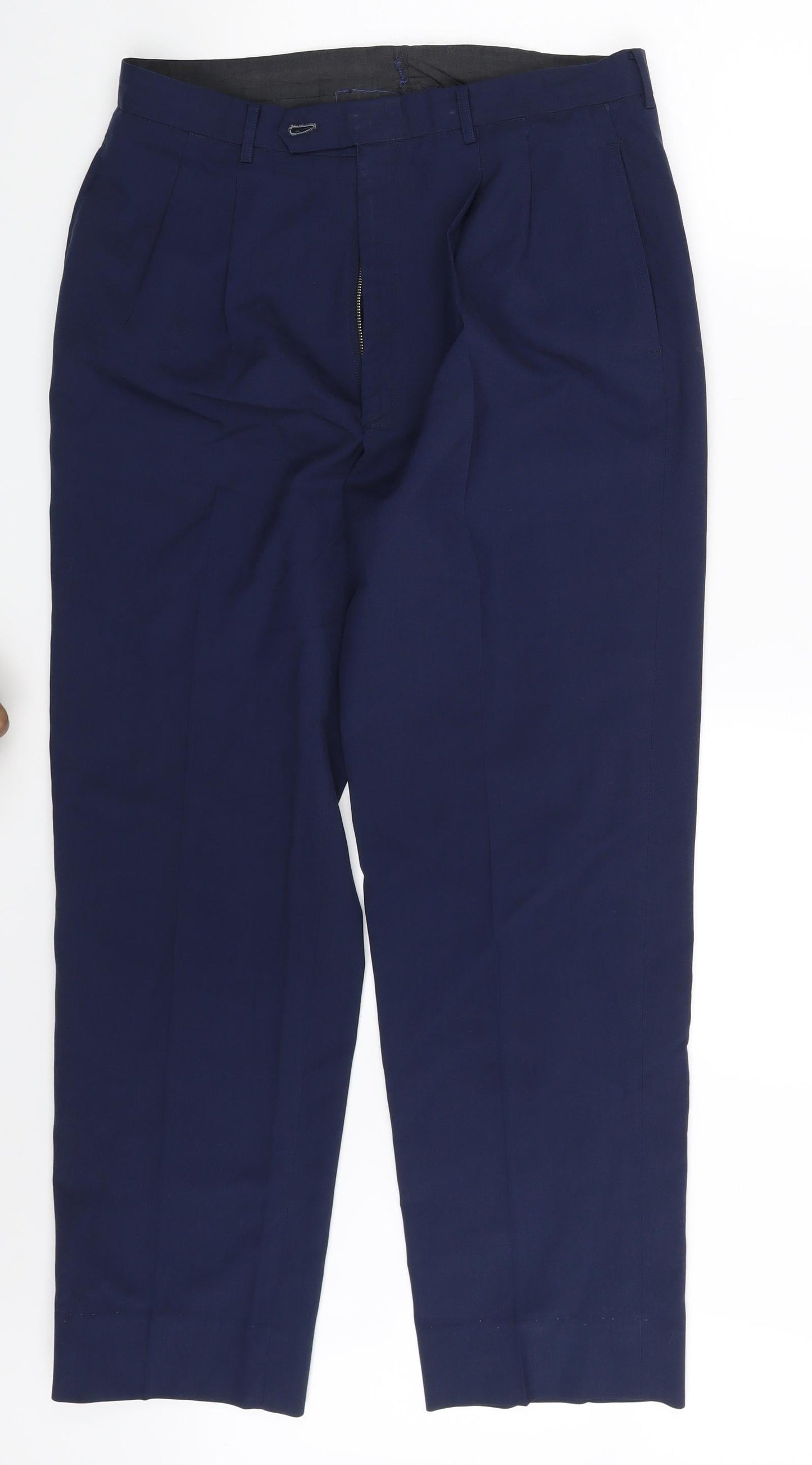 Womens UK Size One Size Preworn Regular Fit  Blue Trousers