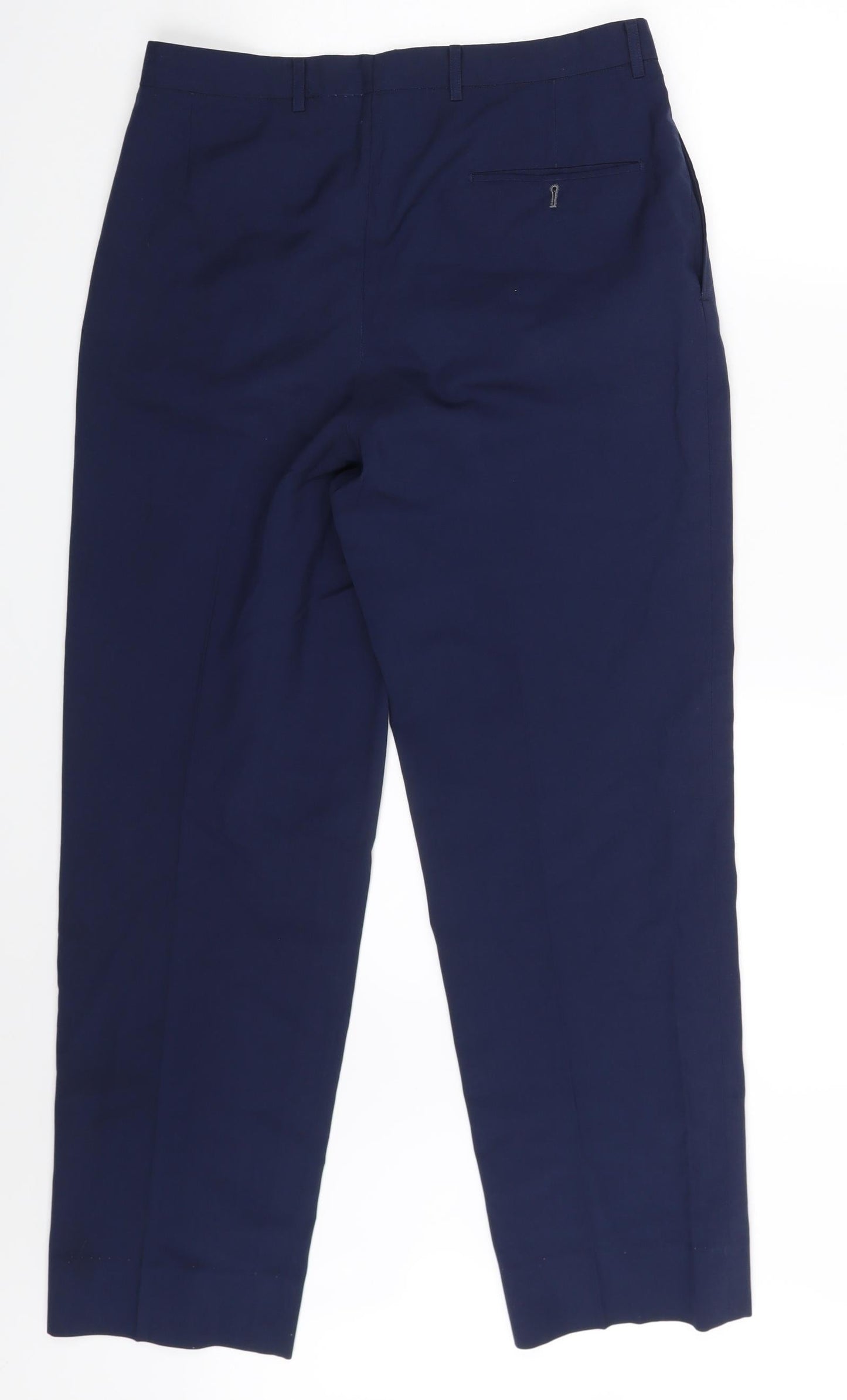 Womens UK Size One Size Preworn Regular Fit  Blue Trousers