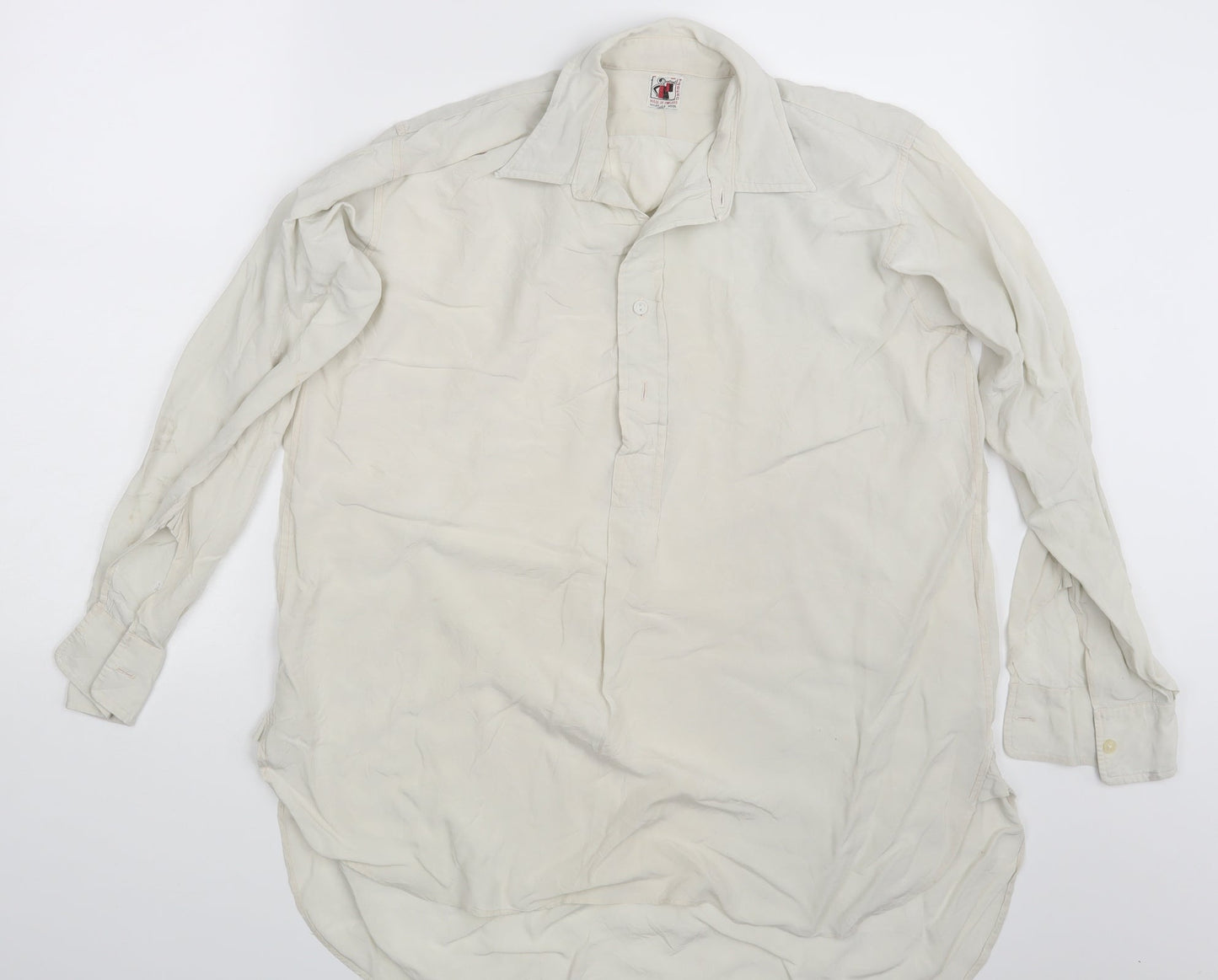 Tabaro Womens Ivory   Basic Button-Up One Size