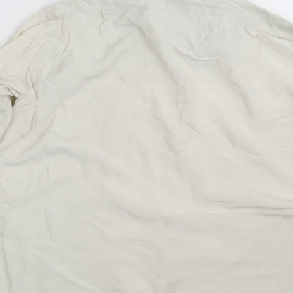 Tabaro Womens Ivory   Basic Button-Up One Size