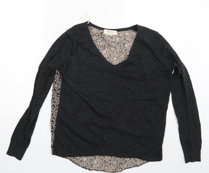 Womens UK Size S Marie Sixtine Grey Pullover Jumper