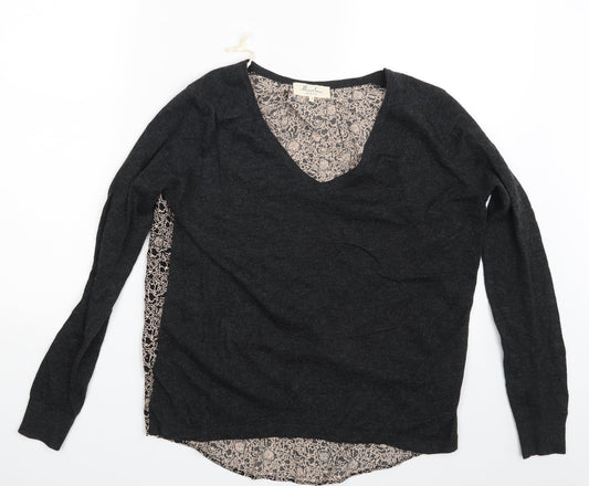 Womens UK Size S Marie Sixtine Grey Pullover Jumper