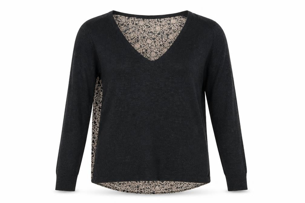 Womens UK Size S Marie Sixtine Grey Pullover Jumper