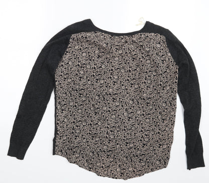 Womens UK Size S Marie Sixtine Grey Pullover Jumper