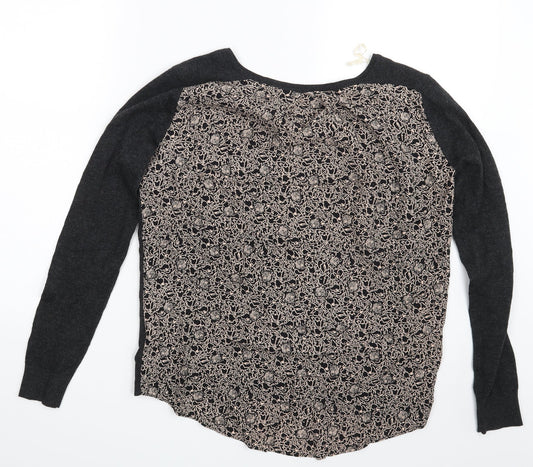Womens UK Size S Marie Sixtine Grey Pullover Jumper