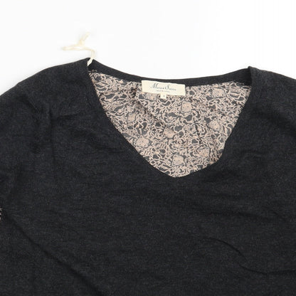 Womens UK Size S Marie Sixtine Grey Pullover Jumper