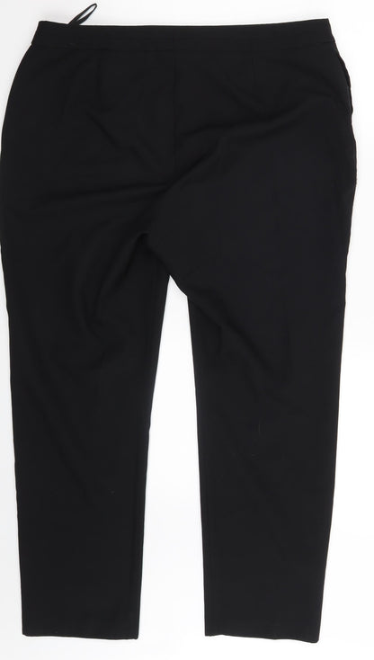 Bonmarché Womens Black   Trousers  Size 16 L26 in