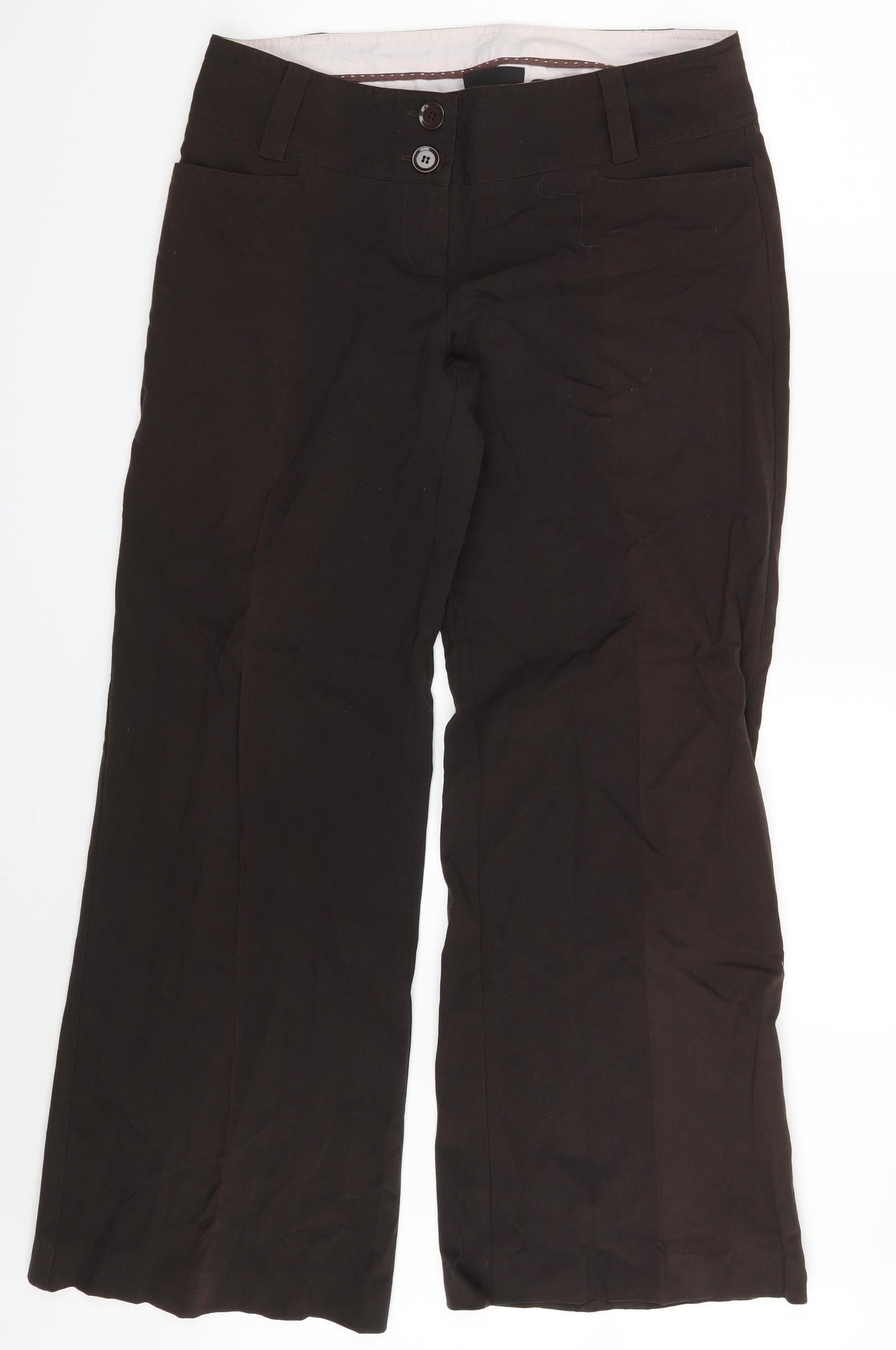 New Look Womens Brown   Trousers  Size 12 L30 in