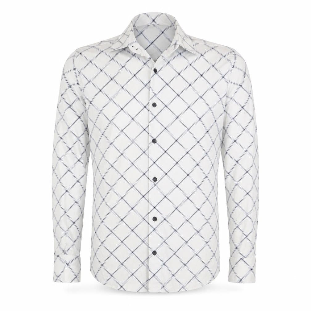 Mens UK Size S Grand Banks White  Button-Up Long Sleeve Casual Shirt