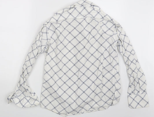 Mens UK Size S Grand Banks White  Button-Up Long Sleeve Casual Shirt