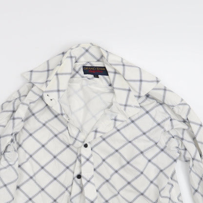 Mens UK Size S Grand Banks White  Button-Up Long Sleeve Casual Shirt