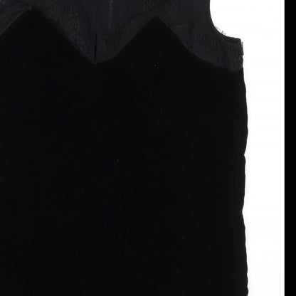 Womens UK Size 6 NEXT Black Basic Blouse