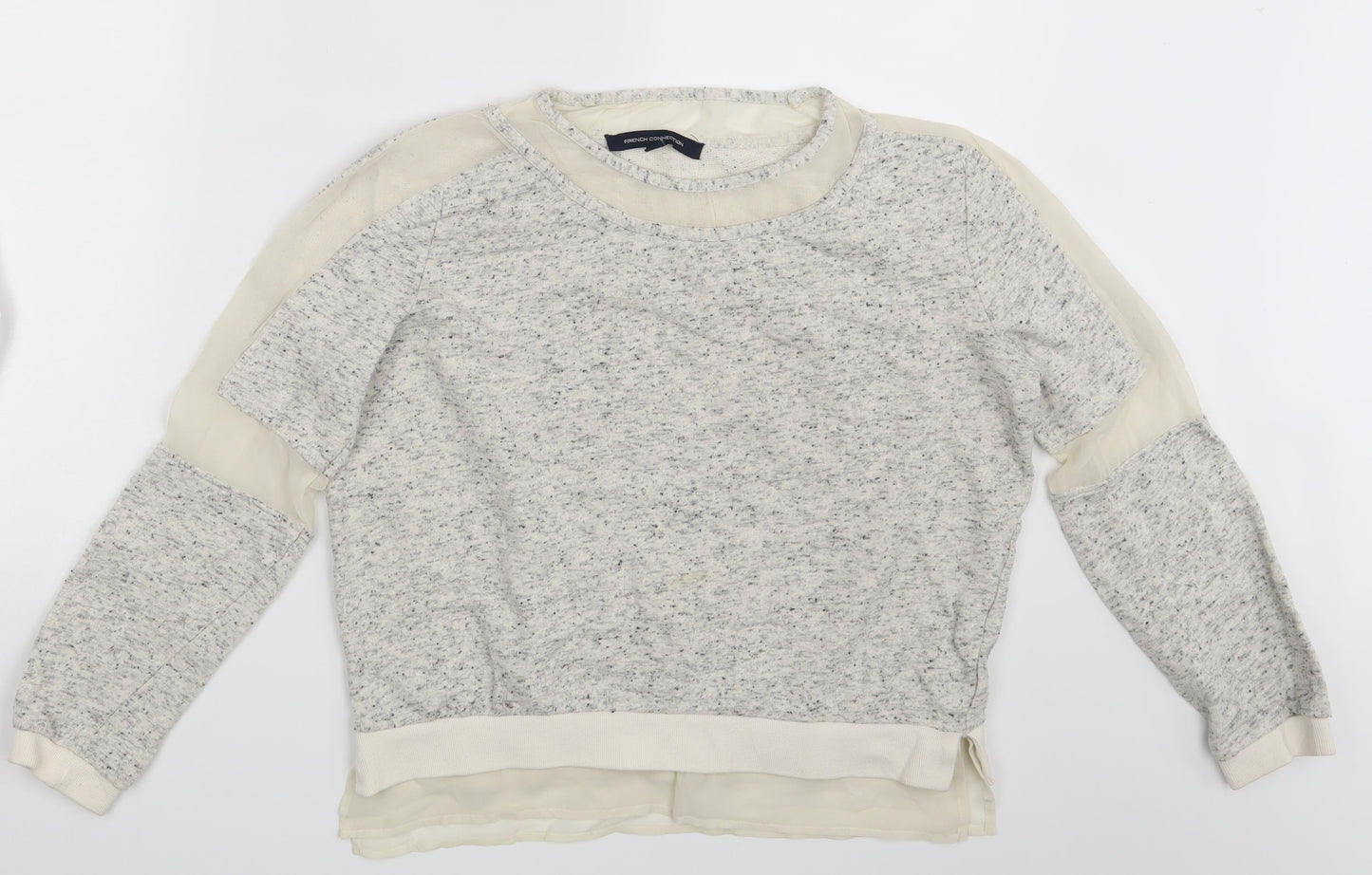 Womens UK Size S French Connection Beige Pullover Sweatshirt