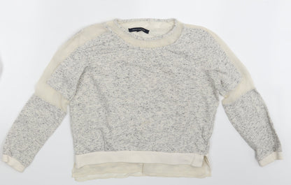 Womens UK Size S French Connection Beige Pullover Sweatshirt