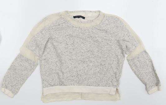 Womens UK Size S French Connection Beige Pullover Sweatshirt